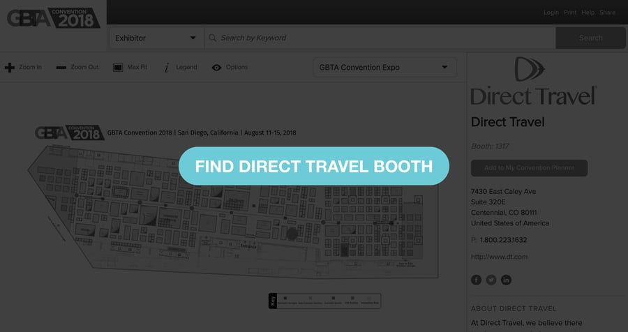 Find Direct Travel Booth